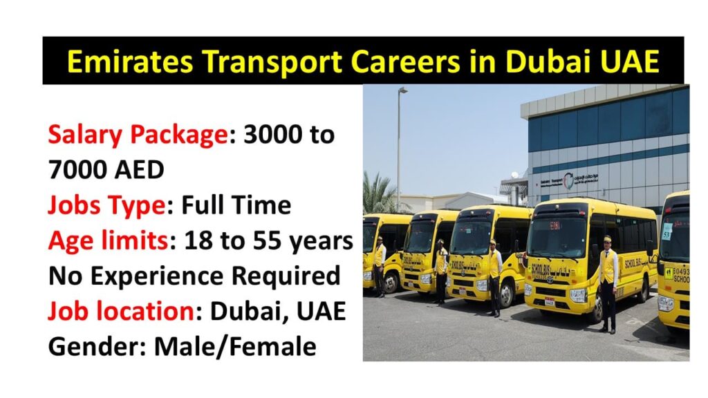 Emirates Transport Careers in Dubai UAE