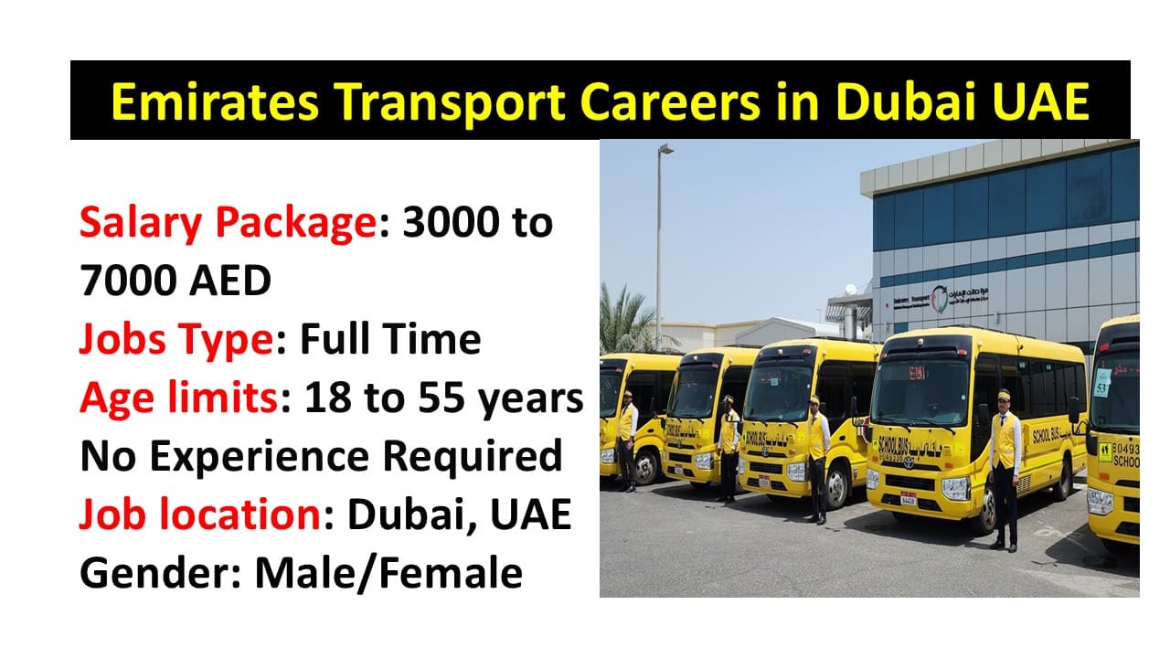 Emirates Transport Careers in Dubai UAE
