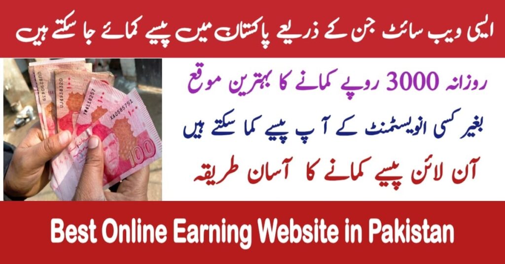 Best Online Earning Websites in Pakistan